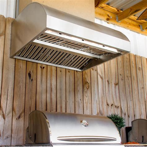 stainless steel cabinet vents|outdoor grill hoods stainless steel.